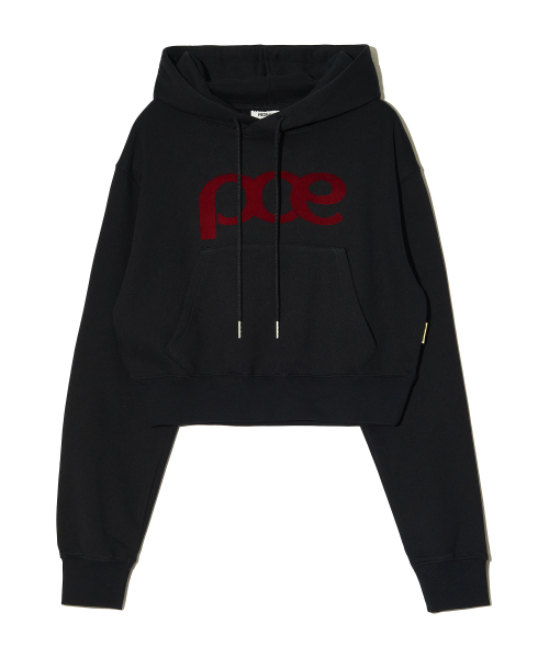 PIECEMAKER(ピースメーカー)の「PCE VELVET LOGO HOODIE (BLACK)(パーカー・レディース・その他・SMALL/MEDIUM/LARGE)」の1枚目の写真