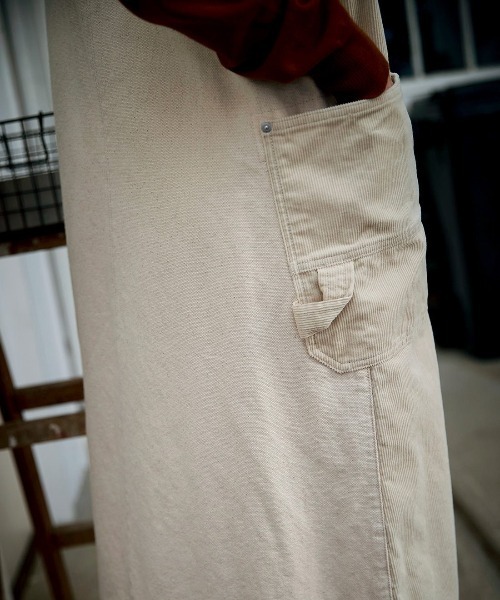 Sunny clouds（サニークラウズ）の「サニークラウズ　キャンバス天ジャンパースカート〈レディース〉（ジャンパースカート・レディース・オフホワイト・MP/M/L/LL/3L）」の6枚目の写真