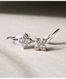 itam（アイタム）の「【itam】アイタム/ キュービックジルコニア フラワー ノンホールピアス（イヤリング）」