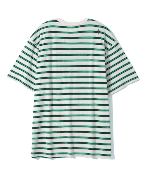 GARDEN EXPRESS（ガーデンエクスプレス）の「MULTI STRIPE T-SHIRT (green)（Tシャツ/カットソー・メンズ・その他・LARGE/X-LARGE）」の2枚目の写真