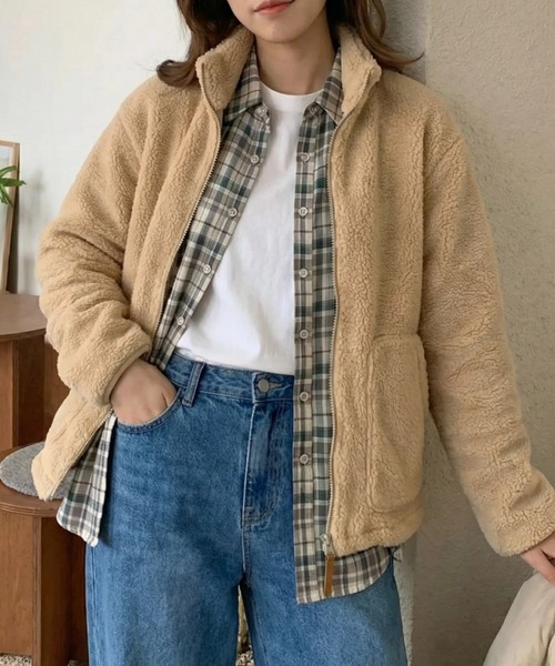 cammie(キャミー)の「チェックシャツ(シャツ/ブラウス・レディース・オレンジ/グリーン・L/XL)」の12枚目の写真