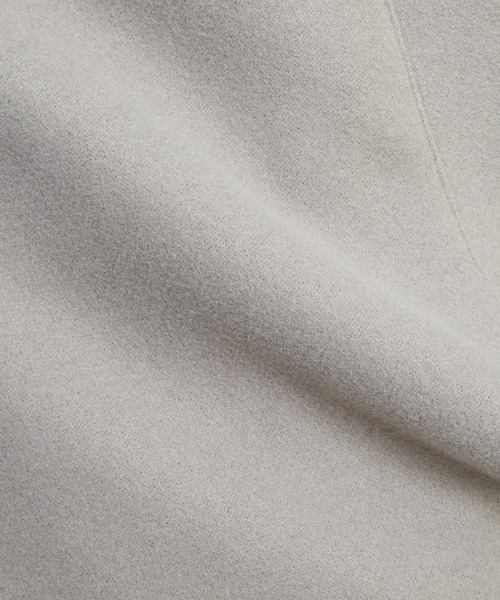 MEN'S MELROSE（メンズメルローズ）の「ジャージーメルトン スタンドショートコート（カバーオール・メンズ・ライトブラウン/グレイッシュベージュ/ネイビー・2/3/4/5）」の14枚目の写真