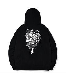 [起毛]EVビスコースエブルフードジップアップ