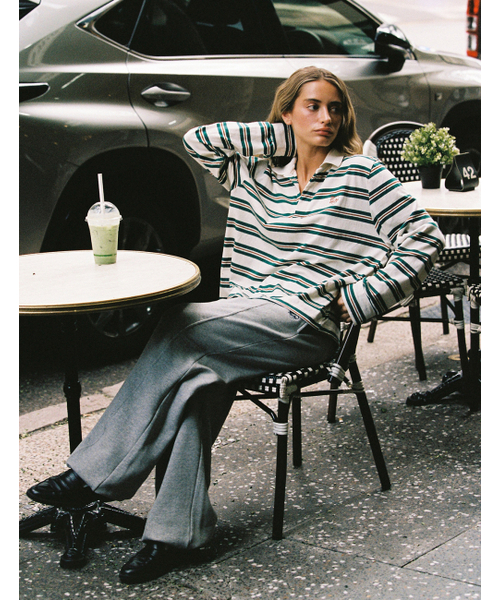 SURFEA（サーフィー）の「ALL-DAY RUGBY SHIRT_GREEN（スウェット・レディース・その他・F）」の3枚目の写真