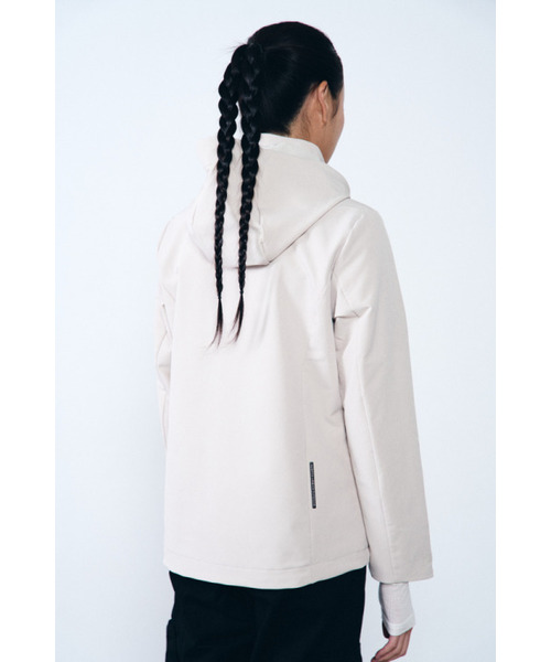 HUMTTO（ハムト）の「女性ソフトシェルジャケットベイル（ナイロンジャケット・レディース・アイボリー・M-L/S-M/L-XL）」の8枚目の写真