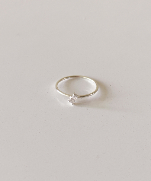 CODE.H（コード エイチ）の「(Silver 925) Slash Cubic Ring（リング・レディース・その他・11号/9号/13号/17号/15号）」の2枚目の写真