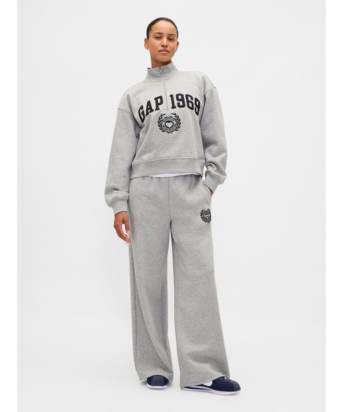 セール】ヴィンテージソフト Gap1969ロゴ ハーフジップ プルオーバー