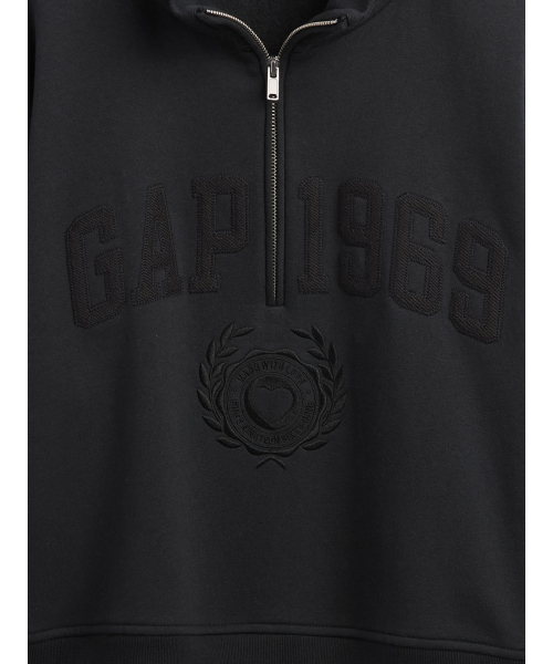 GAP(ギャップ)の「ヴィンテージソフト Gap1969ロゴ ハーフジップ プルオーバー(スウェット・レディース・ブラック/ライトブルー/ブラウン/ピンク/グレー・XS/XXS/XL/L/M/S)」の11枚目の写真