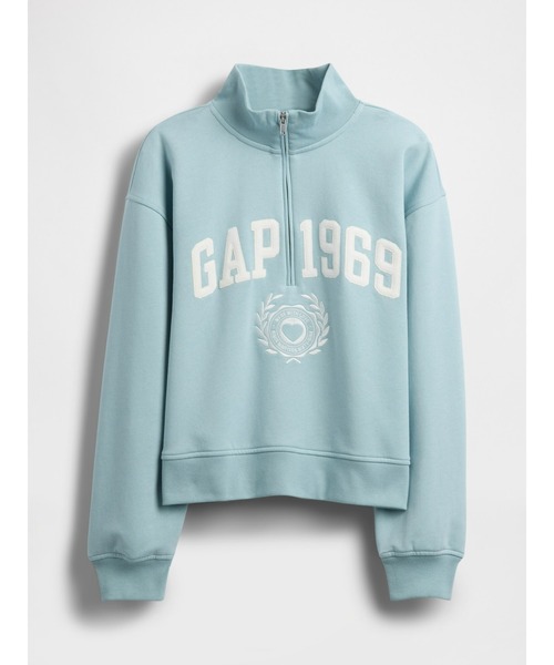 セール】ヴィンテージソフト Gap1969ロゴ ハーフジップ プルオーバー