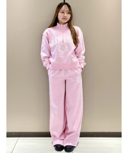 セール】ヴィンテージソフト Gap1969ロゴ ハーフジップ プルオーバー