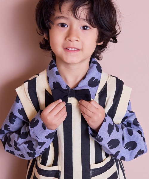 MARKEY'S（マーキーズ）の「ポリサッカー蝶ネクタイ（蝶ネクタイ・キッズ・ベージュ/ブラック・FREE）」の2枚目の写真