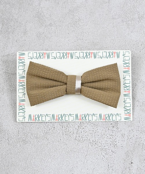 MARKEY'S（マーキーズ）の「ポリサッカー蝶ネクタイ（蝶ネクタイ・キッズ・ベージュ/ブラック・FREE）」の5枚目の写真