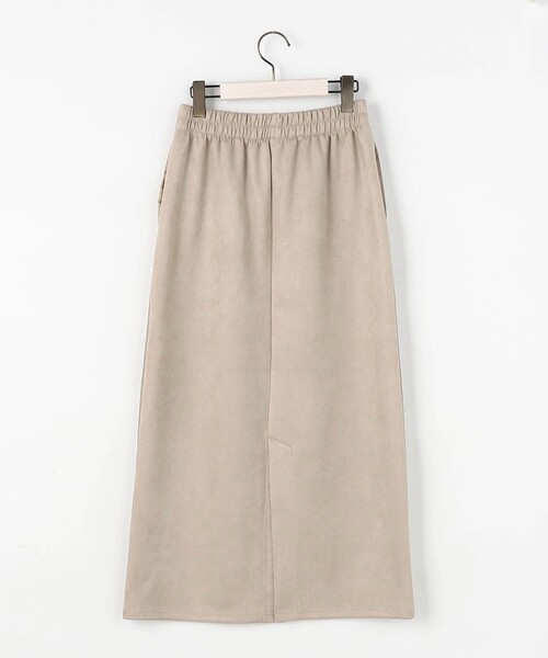 Grand PARK（グランドパーク）の「【セット企画】ディアスキン レイヤード風パーカー＋スカート（ワンピース・レディース・チャコールグレー・FREE）」の8枚目の写真