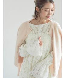 Te chichi | 【宮本茉由着用】カットジャガードチュニックブラウス(シャツ/ブラウス)