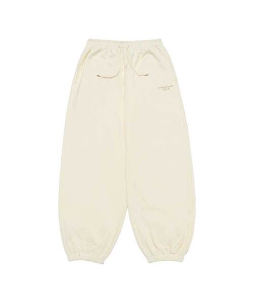WOMAN EMBO NAPPING WIDE JOGGER PANTS (2COLOR)