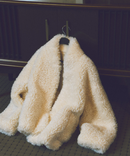 plage（プラージュ）の「minou furly コート（その他アウター・レディース・ホワイト・FREE）」の5枚目の写真