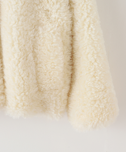 plage（プラージュ）の「minou furly コート（その他アウター・レディース・ホワイト・FREE）」の8枚目の写真