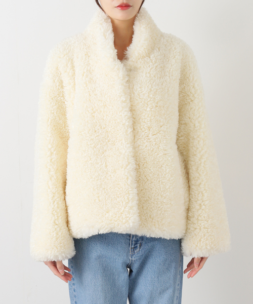 plage（プラージュ）の「minou furly コート（その他アウター・レディース・ホワイト・FREE）」の13枚目の写真