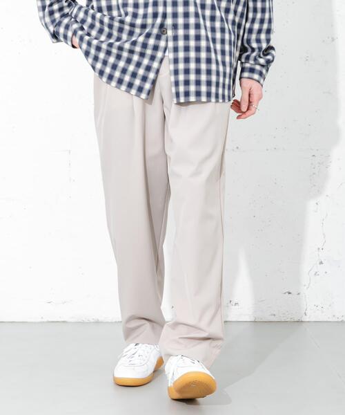 SENSE OF PLACE by URBAN RESEARCH(センスオブプレイスバイアーバンリサーチ)の「ダブルタックテーパードパンツ(その他パンツ・メンズ・ライトベージュ/ブラック/チャコールグレー・X-LARGE/MEDIUM/LARGE/SMALL)」の22枚目の写真