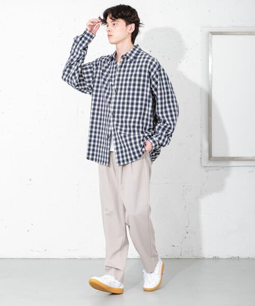SENSE OF PLACE by URBAN RESEARCH(センスオブプレイスバイアーバンリサーチ)の「ダブルタックテーパードパンツ(その他パンツ・メンズ・ライトベージュ/ブラック/チャコールグレー・X-LARGE/MEDIUM/LARGE/SMALL)」の18枚目の写真