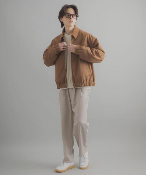 SENSE OF PLACE by URBAN RESEARCH(センスオブプレイスバイアーバンリサーチ)の「ダブルタックテーパードパンツ(その他パンツ・メンズ・ライトベージュ/ブラック/チャコールグレー・X-LARGE/MEDIUM/LARGE/SMALL)」の10枚目の写真