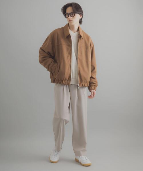 SENSE OF PLACE by URBAN RESEARCH(センスオブプレイスバイアーバンリサーチ)の「ダブルタックテーパードパンツ(その他パンツ・メンズ・ライトベージュ/ブラック/チャコールグレー・X-LARGE/MEDIUM/LARGE/SMALL)」の9枚目の写真