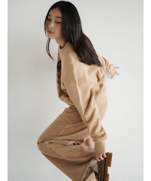 FIKA.(フィーカ)の「Pancake print sweatshirt(スウェット・レディース・ライトグレー/ブラウン/ライトブルー・MEDIUM)」の14枚目の写真