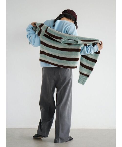 FIKA.(フィーカ)の「Pancake print sweatshirt(スウェット・レディース・ライトグレー/ブラウン/ライトブルー・MEDIUM)」の8枚目の写真
