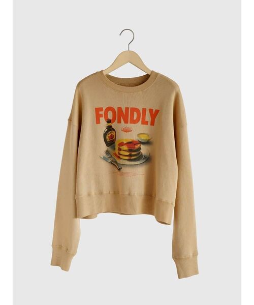 FIKA.(フィーカ)の「Pancake print sweatshirt(スウェット・レディース・ライトグレー/ブラウン/ライトブルー・MEDIUM)」の9枚目の写真