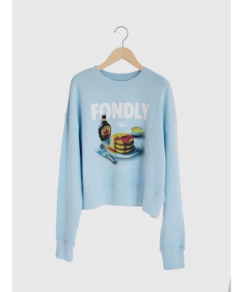 FIKA.(フィーカ)の「Pancake print sweatshirt(スウェット・レディース・ライトグレー/ブラウン/ライトブルー・MEDIUM)」の11枚目の写真