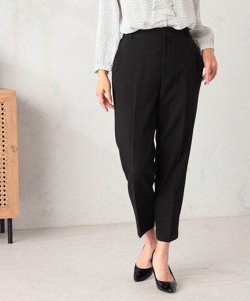 GALLORIA（ギャローリア）の「【セットアップで着られる】キレメクテーパードパンツ（その他パンツ・レディース・ネイビー/ブラック/ライトベージュ・L/LL/M/S）」の2枚目の写真