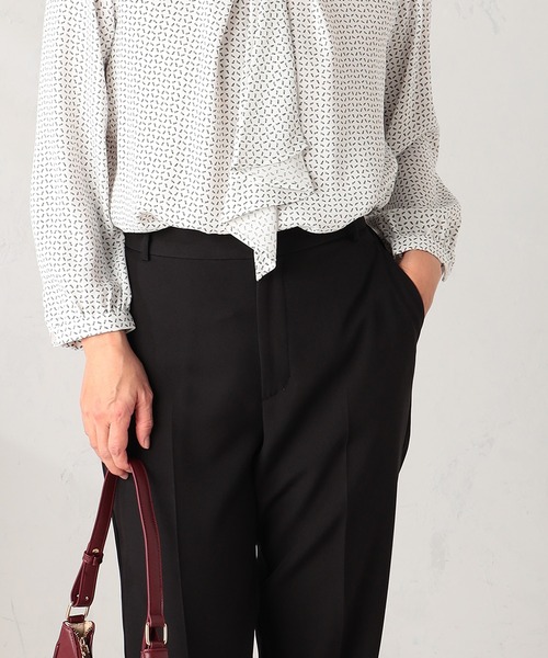 GALLORIA（ギャローリア）の「【セットアップで着られる】キレメクテーパードパンツ（その他パンツ・レディース・ネイビー/ブラック/ライトベージュ・L/LL/M/S）」の4枚目の写真