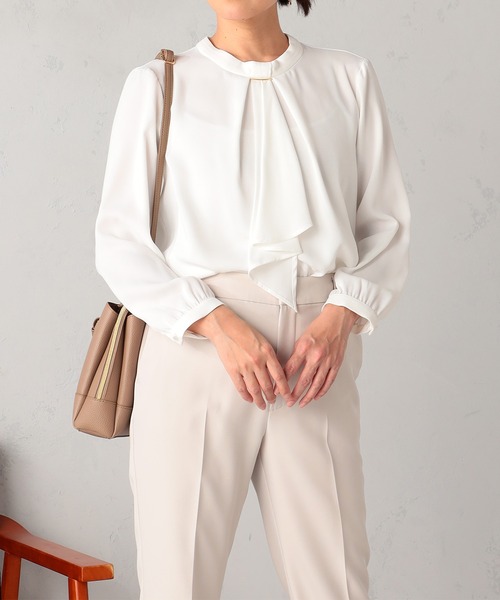 GALLORIA（ギャローリア）の「【セットアップで着られる】キレメクテーパードパンツ（その他パンツ・レディース・ネイビー/ブラック/ライトベージュ・L/LL/M/S）」の8枚目の写真