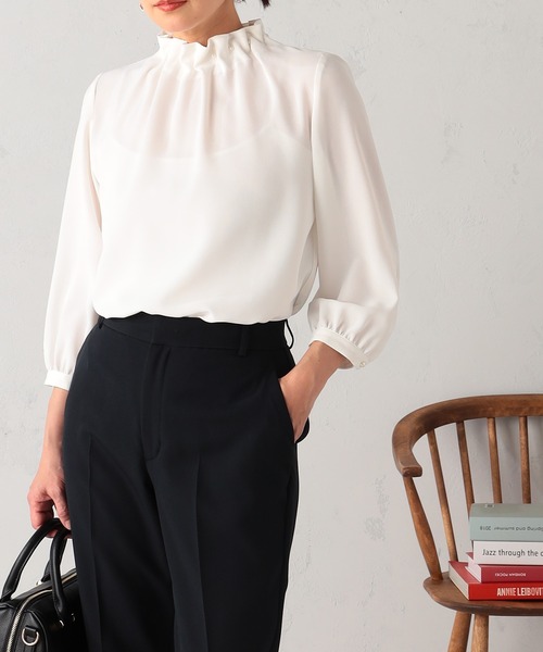 GALLORIA（ギャローリア）の「【セットアップで着られる】キレメクテーパードパンツ（その他パンツ・レディース・ネイビー/ブラック/ライトベージュ・L/LL/M/S）」の13枚目の写真