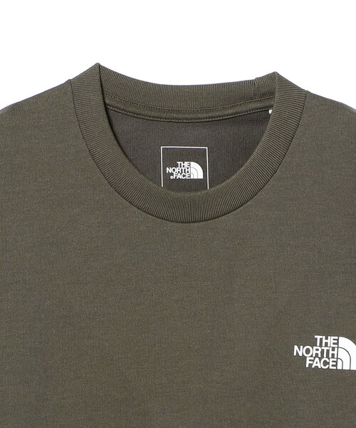 THE NORTH FACE(ザノースフェイス)の「THE NORTH FACE / S/S Back Square Traverse Logo Tee(Tシャツ/カットソー・メンズ・オリーブ/ブラック/ホワイト・MEDIUM/SMALL/X-LARGE/LARGE)」の4枚目の写真