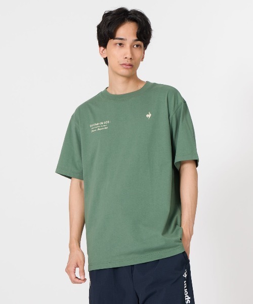 le coq sportif（ルコックスポルティフ）の「【le coq sportif/ルコック】バックプリント吸水速乾半袖Tシャツ（Tシャツ/カットソー・メンズ・カーキ/ブラック/ホワイト・L/M/XL）」の3枚目の写真