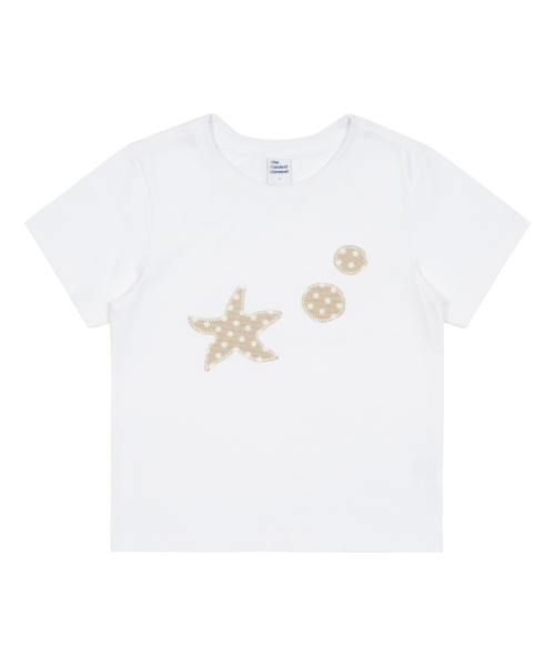 THECOLDESTMOMENT（ザコールデストモーメント）の「(w) TCM starfish dot patch T (white)（Tシャツ/カットソー・レディース・その他・ONE SIZE）」の2枚目の写真
