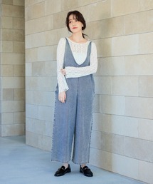 オールインワン・サロペット（ブルー・ネイビー/青色系）ファッション