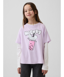 GAP（ギャップ）の「GapKids × ディズニー オーバーサイズ フリッピー変身スパンコール グラフィックTシャツ（Tシャツ/カットソー）」