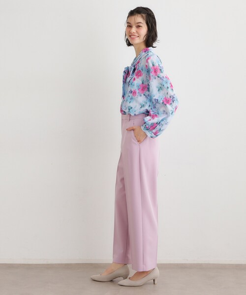 LAURA ASHLEY(ローラアシュレイ)の「【洗える/ウエストゴム仕様】カラーストレートパンツ(その他パンツ・レディース・オフホワイト/ピンク/ネイビー・38/40)」の14枚目の写真