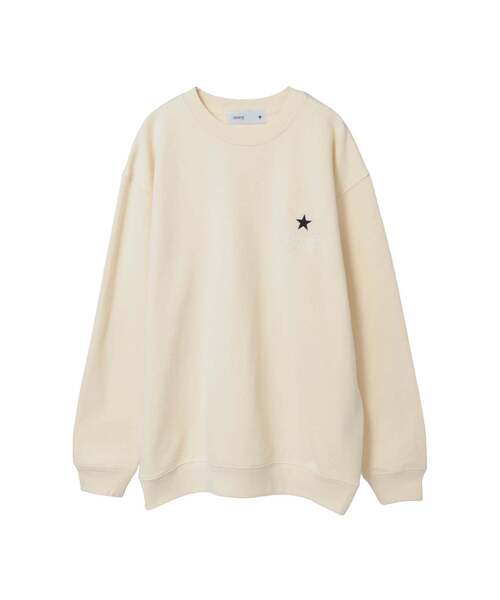 CONVERSE TOKYO（コンバーストウキョウ）の「ONEPOINT STAR★ EMBROIDERED SWEAT（スウェット・レディース・ホワイト/サックスブルー/ブラック・MEDIUM/SMALL）」の2枚目の写真