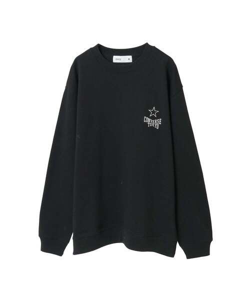 CONVERSE TOKYO（コンバーストウキョウ）の「ONEPOINT STAR★ EMBROIDERED SWEAT（スウェット・レディース・ホワイト/サックスブルー/ブラック・MEDIUM/SMALL）」の3枚目の写真