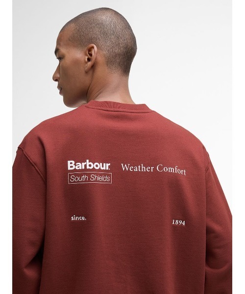 Barbour(バブアー)の「Firbank クルーネック スウェット(スウェット・メンズ・ブラック/レッド・SMALL/MEDIUM/LARGE)」の7枚目の写真