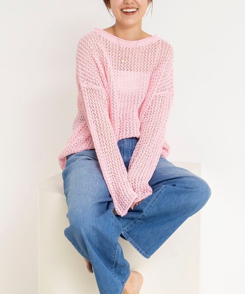 NOLLEY'S（ノーリーズ）の「《手洗い可能》ペーパーヤーンメッシュプル