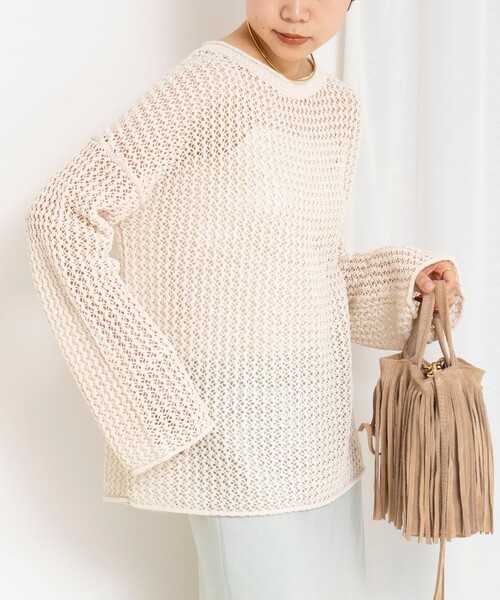 ノ*ル様 新品同様ペーパーヤーンメッシュニット ノ*ル様 新品同様ペーパーヤーンメッシュニット