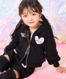 ANAP kids（アナップキッズ）の「ネコ耳付　スウェットジップパーカー【別売りセットアップ】（パーカー）」