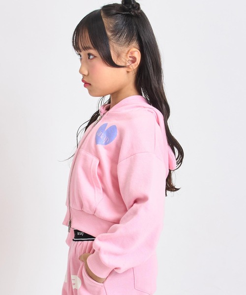 ANAP kids（アナップキッズ）の「ネコ耳付　スウェットジップパーカー【別売りセットアップ】（パーカー・キッズ・ライトピンク/ラベンダー/ブラック・110/120/130）」の6枚目の写真