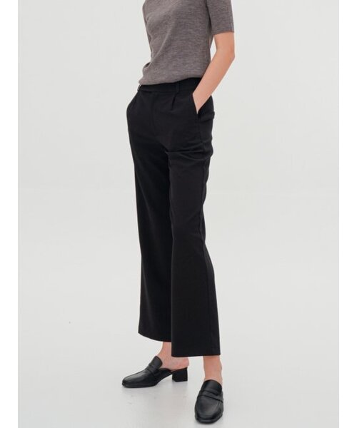 ACUD(アクド)の「Semi Wide Slacks _Black(スラックス・レディース・ブラック・S/M/L)」の3枚目の写真