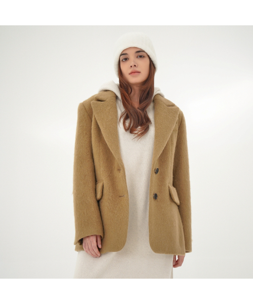 ACUD(アクド)の「Alpaca Fur Jacket Coat _Beige(その他アウター・レディース・ベージュ・M/S)」の1枚目の写真