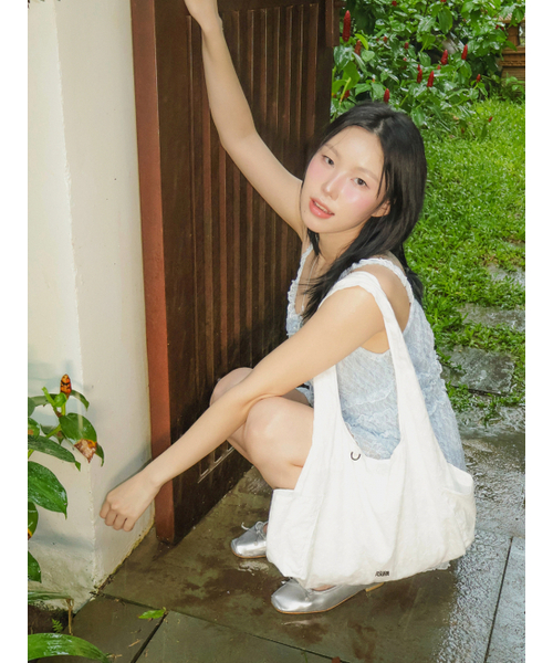 ASURA(アスラ)の「LACE SHIRRING OPS (SKY BLUE)(ワンピース・レディース・その他・ONE SIZE)」の4枚目の写真